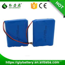 11.1v/12v 2000mah 18650 rechargeable lithium ion battery pack